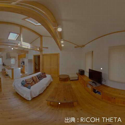360°パノラマVR撮影（RICOH THETA）